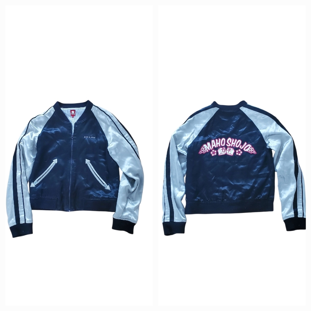 Vintage Killah Miss Sixty Varcity Track Bomber Satin Jacket - Picture 2 of 13